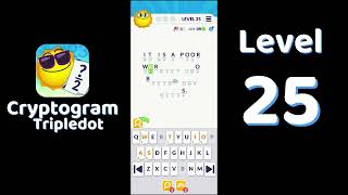 Cryptogram Tripledot Level 25 Answer | SolutionGuruji