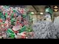 How Polyester Fiber are made from Million Waste Bottles  | Factory Mass Recycling