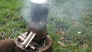 THE EMBERLIT STOVE REVIEW AND BURN.