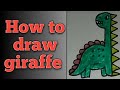 How to draw a Giraffe Step by Step | Easy drawings#talentedhands