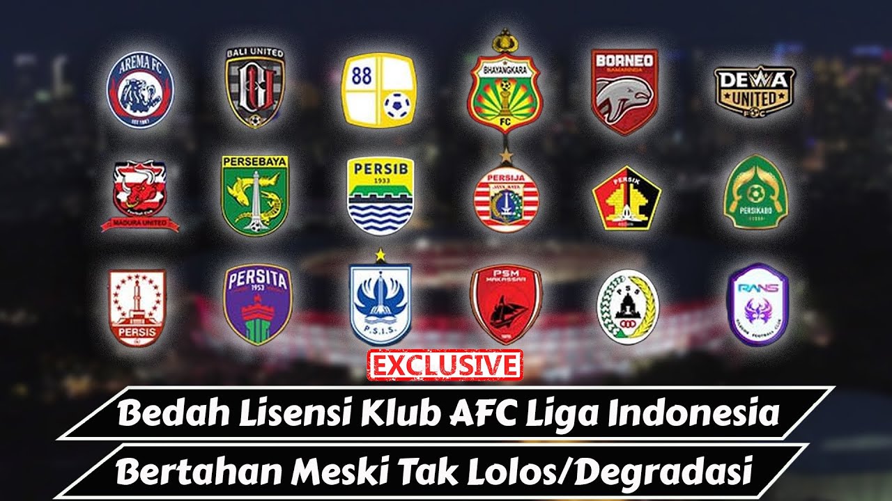 Bedah Lisensi Klub AFC Tim Liga Indonesia, Bertahan Meski Tak Lolos ...