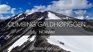 Climbing Galdhøpiggen in Jotunheimen National Park, Norway