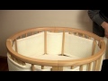 how to install a 4 sided cot wrap on a rounded cot e.g. stokke® sleepi™