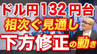 【2022年12月23日】ドル円132円台  相次ぐ見通し下方修正の動き　金融機関の公式な見通しや見解のことをハウスビューといいますがここにきてドル円の見通しの下方修正が入り始めています