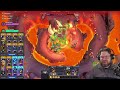 nerfed anub arak destroys ragnaros in molten core warcraft rumble raid guide