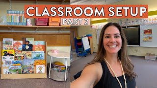 Classroom Setup (PART TWO!): First Grade Teacher Set up - New alphabet chart & layouts