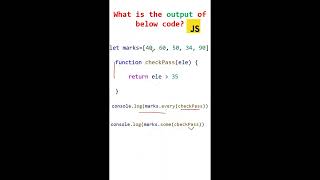 every vs some method in javascript | array methods in javascript | javascript interview questions