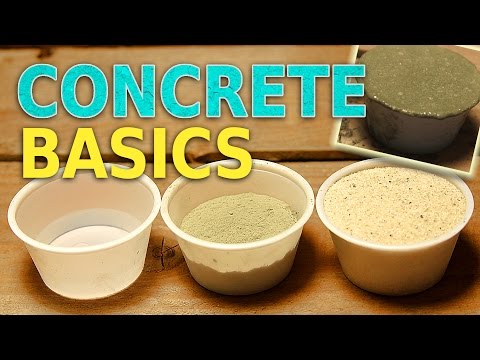 Concrete Basics - Mixing and Casting Cement and Sand - Simple Concrete Recipe Concrete Basics - Mixing and Casting Cement and Sand - Simple Concrete Recipe
