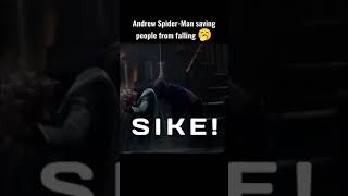 Spider Man saving people from falling Tobey vs Andrew vs Tom #spiderman #peterpa