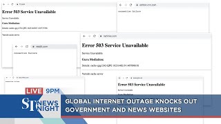 Global internet outage knocks out several websites | ST NEWS NIGHT