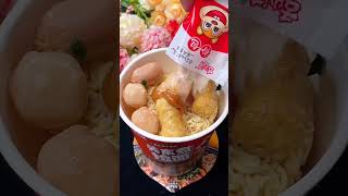 mimi sausage ball noodles #ramen #noodles #shortsfeed #illit #song #shorts