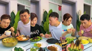 Trending 🔥 Funny Husband Wife Yummy Food Eating Challenge|| Comedy 🤣🤣||Prank 😂🤫