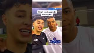 He taught Kylian Mbappe the flinch challenge ... and Mbappe immediately beat him 🤣