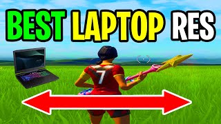 BEST Fortnite Stretch Resolution for Laptop MAX FPS & Less Delay! (Chapter 3 Season 4)