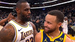 LeBron & Steph share a moment after the game ❤️