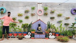 🪴कबाड से जुगाड/Zero बजेट terrace garden makeover/Terrace gardening in low budget