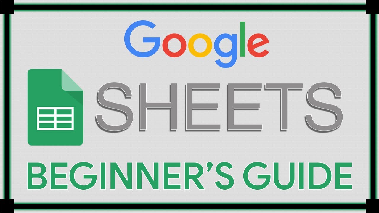 Google Sheets Tutorial - YouTube