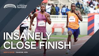 Lindsey beats Tebogo over 200m in 19.71 | Continental Tour Gold 2024