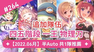 【An】6月 四五階段 一王 追加隊伍 物理刀｜半Auto共1隊推薦｜公會戰/戰隊戰｜※公主連結