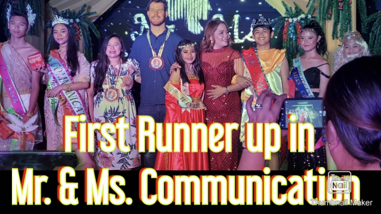 First Runner Up And People S Best Choice Award In Mr Ms Communication