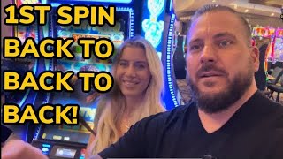 1ST SPIN MASSIVE JACKPOT HANDPAYS!