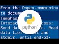 How to run Python's subprocess and leave it in background