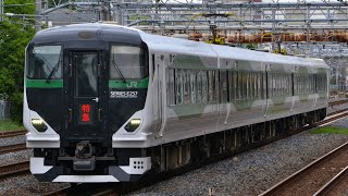 宇都宮線 E257系5500番台 OM-55編成 特急あしかが大藤まつり2号上野行き 西川口駅通過