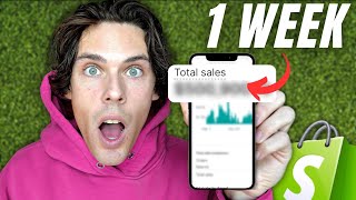I Tried Shopify Dropshipping For 1 Week (Realistic Results)