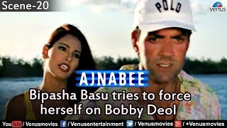 Bipasha Basu tries to force herself on Bobby Deol (Ajnabee)