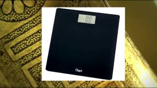 Ozeri Precision Digital Bath Scale (400 Lbs Edition) In Tempered Glass With Step-on Activation Black