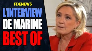 BEST OF DE L'INTERVIEW DE MARINE LE PEN