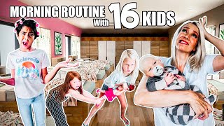 MORNING ROUTINE with 16 KiDS!!