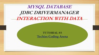 JAVA JDBC Tutorial 3- Get a connection from database & retrieve data From table using statement