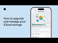 How to upgrade and manage your iCloud storage on iPhone | Apple Support