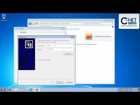 Windows 7 Adding A New Domain User Windows 7 Adding A New Domain User