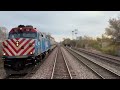 metra train cab car ride on bnsf train 1234 from congress park to cus on november 13 2024