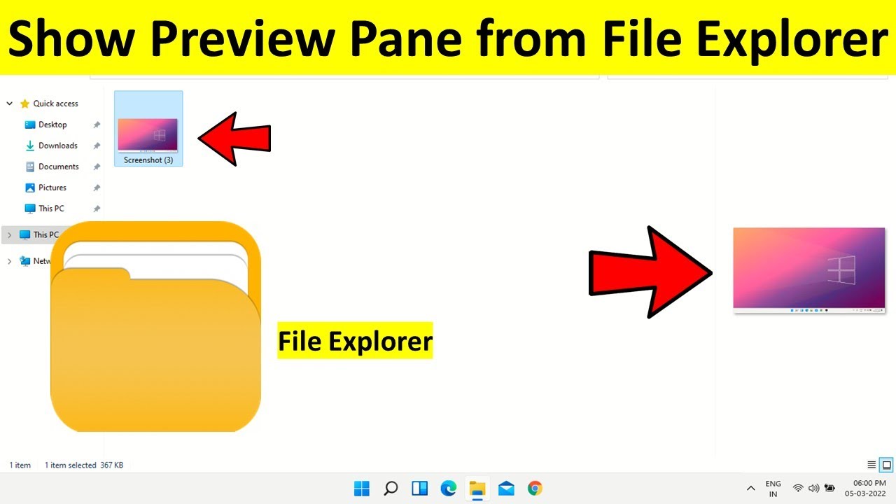 How To Show Preview Pane From File Explorer In Windows 11 - YouTube