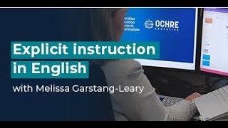 Explicit instruction in English | Australian Education Research Organisation