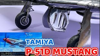 Installing the main landing gear [Tamiya 1/32 P-51D Mustang]