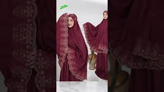 Rekomendasi Mukena Dewasa Khadijah Gracella #Mukenah Jumbo Bahan Katun Bahan adem Atasan Bawahan Bo