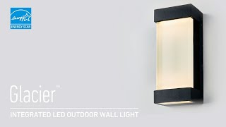 Glacier Integrated LED Outdoor Wall Light