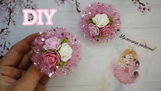 DIY🌷Просто и нарядно! 🧚‍♀️Бантики из фатина~из фоамирана🎀Handmade Dasha🌷