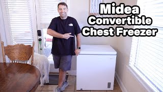 Midea Chest Freezer Converts Into Refrigerator! 7.0Cu.ft