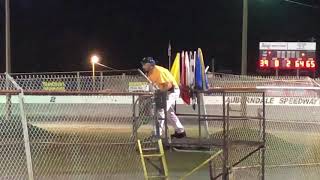 Awesome Flagman at Auburndale Speedway!