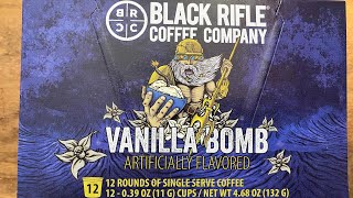 Black Rifle Coffee Company Vanilla Bomb review - purchased at Walmart for the Keurig