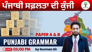 ਪੰਜਾਬੀ ਸਫ਼ਲਤਾ ਦੀ ਕੁੰਜੀ | ਪੰਜਾਬੀ ਵਿਆਕਰਨ (PAPER A \u0026 B) | Class 04 | By Gurman Sir