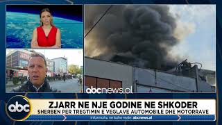 Zjarr në një godinë në Shkodër/ Në vendngjarje 4 zjarrfikëse, akoma nuk dihen shkaqet | ABC News