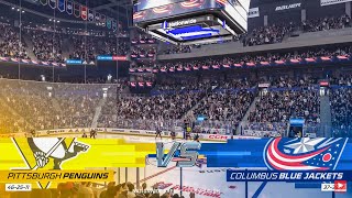 Pittsburgh Penguins vs Columbus Blue Jackets 10/22/2022 NHL 23 Gameplay