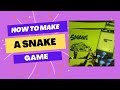 How to make A Snake Game using HTML,CSS and JAVASCRIPT