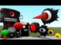 All Phases Of Mr.Tree Sprunki Vs All Phases Of Mr.Sun Sprunki In Garry's Mod